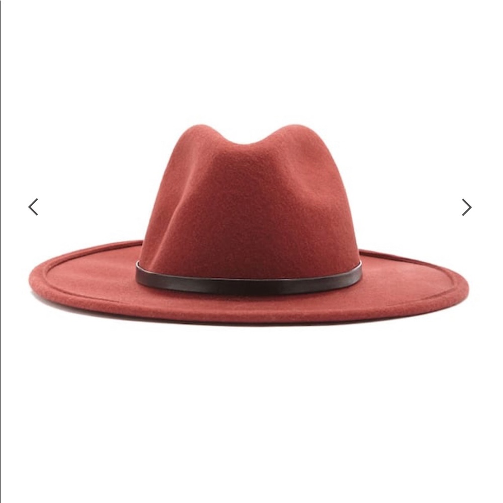 Felt Fedora Forever 21 Red/Rust New With Tags S/M